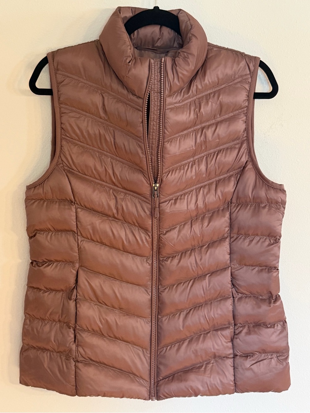 32 Degrees Quilted Puffer Vest- Brown Sz M